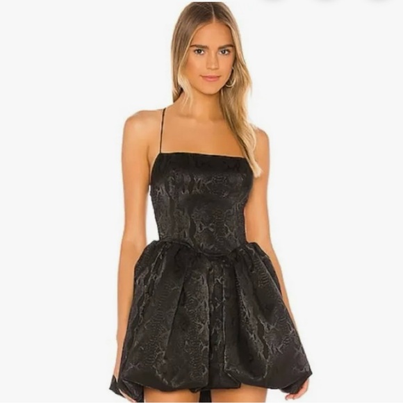 knee length dresses for ladies Amanda Uprichard Strapless Puzzle Mini Dress - Black/White